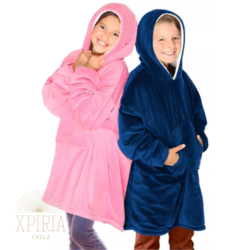 Infapol™- Doble Polerón Polar Infantil Azul/Rosa